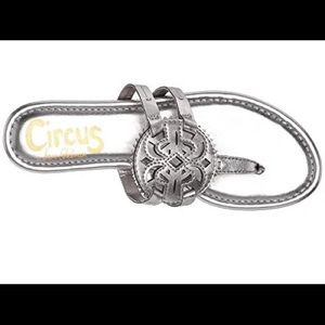 NWOT Sam Edelman silver sandals, Sz 7